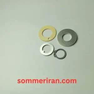 مجموعه واشر پشت موتور Twist 200 زومر شامل واشر کائوچویی، فولادی، خار و میله نگه‌دارنده-نمایندگی تعمیر جک زومر-خرید ریموت زومر اصلی 09122874458-09120370921